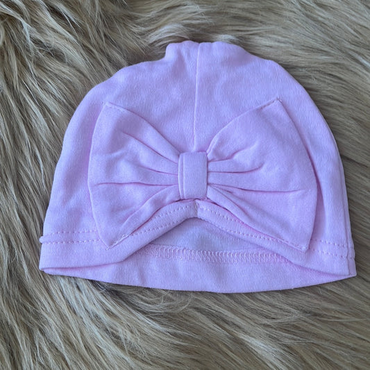 Pink Turban Bow Hat