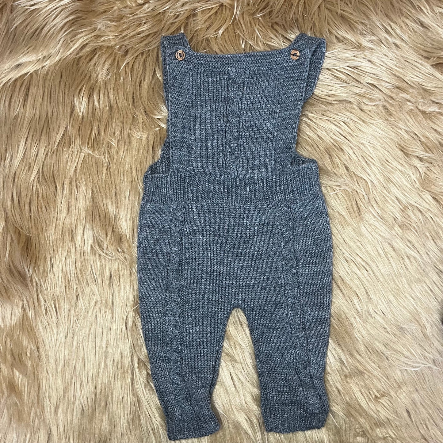 Grey 4pc Dungaree Set