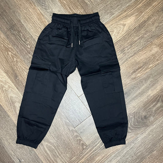 Black Cargo Trousers