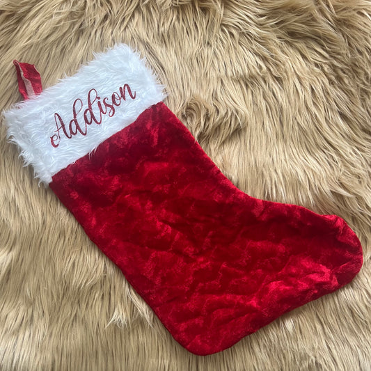 Red Personalised Stocking